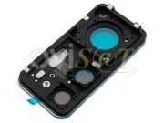 Embellecedor / marco azul con lentes de cámaras traseras para Xiaomi 12T Pro, 22081212UG